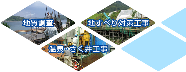 土質調査・さく井工事・地すべり対策